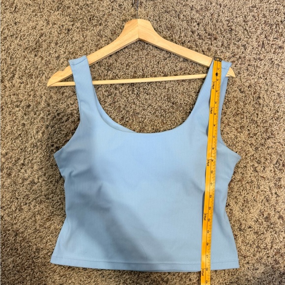 Fabletics Light Blue Ribbed Tank Top - Picture 4 of 4